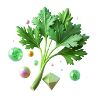 magnificent classic Parsley Green Sprig Texture Garnish Herb Isolated original png