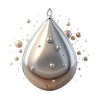 impressive artistic Platinum Pendant Teardrop Shape Transparent for Elegant Jewelry professional png