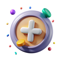 extraordinary minimalist Plus Add Button Icon Cutout for User Interface Design detailed png
