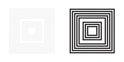 Abstract squares design icons set. vector