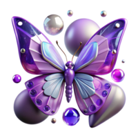 serene minimalist Purple Butterfly Insect Winged Creature Transparent for Nature Illustrations authentic png