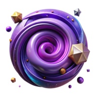 magnificent creative Purple Nebula Swirl Cutout for Abstract Art original png