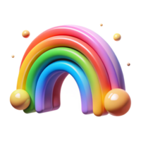 dramatic rustic Rainbow Arc Icon Isolated for Colorful Logos original png