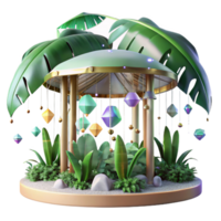 vibrant rustic Rainforest Canopy Tropical Ecosystem Transparent high resolution png
