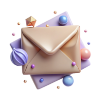 wonderful abstract Realistic Envelope Mockup Stamp Placement Isolated for Mailing png
