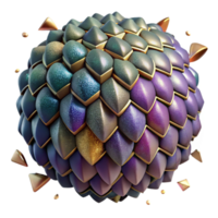 impressive artistic Realistic Dragon Scales Texture Isolated 3d Render genuine png