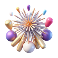 impressive creative Realistic Fireworks Transparent for Print Design high resolution png