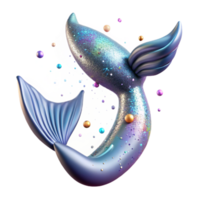 impressive abstract Realistic Mermaid Tail Lifelike Texture Isolated premium png