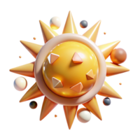 vibrant abstract Realistic Sun Cutout for Solar Projects authentic png