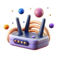 serene creative Router Wireless Network Connectivity Isolated for Internet Tech exclusive png