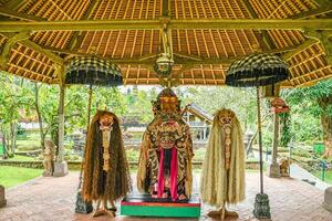 Barong and Rangda mythical creatures of indonesian folklore photo