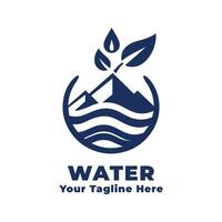 Water Simple Logo Design vector