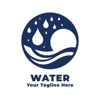 Water Simple Logo Illustration Design vector