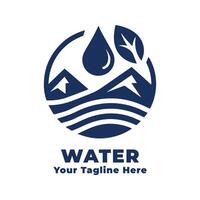 Logo Water Simple Design Illustration vector