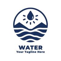 Logo Water Simple Illustration Design vector
