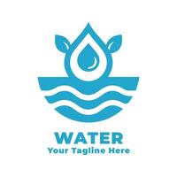 Logo Simple Water Design Illustration vector