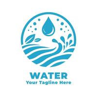 Logo Simple Water Illustration Design vector