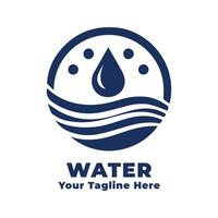 Logo Water Simple Silhouette Illustration vector