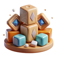 magnificent minimalist Rune Alphabet Wooden Blocks Transparent for Educational Toys high resolution png