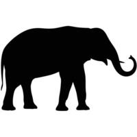 Silhouette of an Elephant vector