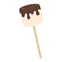 Marshmallow Sticks with Chocolate design vector