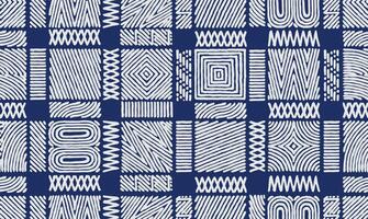Seamless, hand drawn abstract African line art pattern, tribal and ethnic folk brush line, weaving and stitching textured surface background, cute and fun graphic for textile, decoration vector