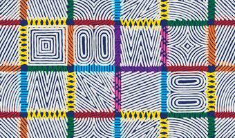 Seamless, colorful hand drawn abstract African line art pattern, tribal and ethnic folk brush line, weaving and stitching textured surface background, cute and fun graphic for textile, decoration vector