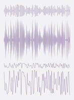 Abstract Signal Wave Illustration for Podcast, Music, and Audio Pulse Design vector