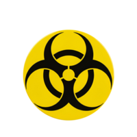 A yellow circle with a central dot and three curved shapes radiating outward in a white setting transparent background png