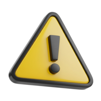 A yellow triangle warning sign with a exclamation point on a plain simple solid color backdrop transparent background png