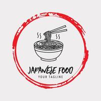 Noodle logo is suitable for businesses that want to create a brand identity. vector