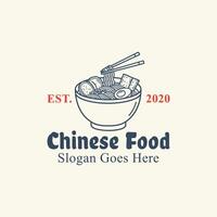 Noodle logo can be adapted for restaurants with different concepts. vector