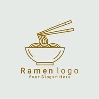 Noodle logo appeals to every business with its simple and catchy design. vector