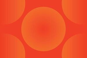 Abstract orange background with circular shape effect on it gradient design concept banner. vector