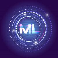 The Concept of Machine Learning ML vector