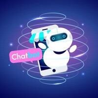 AI Chatbot Innovation and Future Technology Concept vector