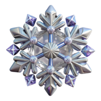 serene traditional Snowflake Texture Unique Crystals Cutout for Winter Projects exclusive png