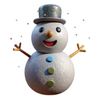 wonderful contemporary Snowman Coal Eyes Carrot Nose Isolated for Winter Character high resolution png