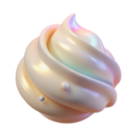 wonderful artistic Soft Cream Gradient Isolated for Social Media Graphics detailed png