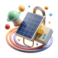 impressive artistic Solar Panel and Electrical Wiring Diagram Transparent for Technical Manuals authentic png