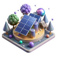 dramático moderno solar Fazenda aéreo Visão isolado para de Meio Ambiente apresentações detalhado png