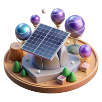 magnífico artístico solar Fazenda aéreo Visão isolado para de Meio Ambiente apresentações Prêmio png