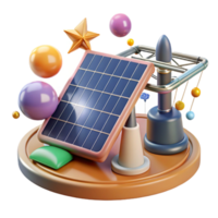stunning vintage Solar Panel and Power Lines Isolated for Energy Infrastructure png