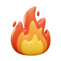 Isolated stylized flame with orange and yellow gradient on a plain background illustration transparent background png