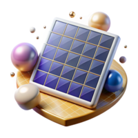 serene rustic Solar Panel Grid Pattern Isolated for Technical Illustrations high resolution png