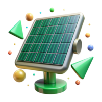 serene abstract Solar Panel Green Energy Isolated for Sustainability authentic png