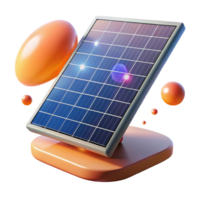wonderful creative Solar Panel at Sunset Transparent for Scenic Landscapes authentic png