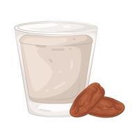 Dates and Milk vector