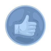 Illustration of Like button vector