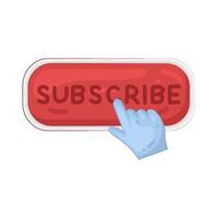 Illustration of Subscribe button vector